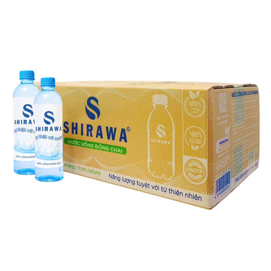 Nước Uống Đóng Chai Shirawa Tinh Khiết 486ml thùng shirawa 28 chai 486ml