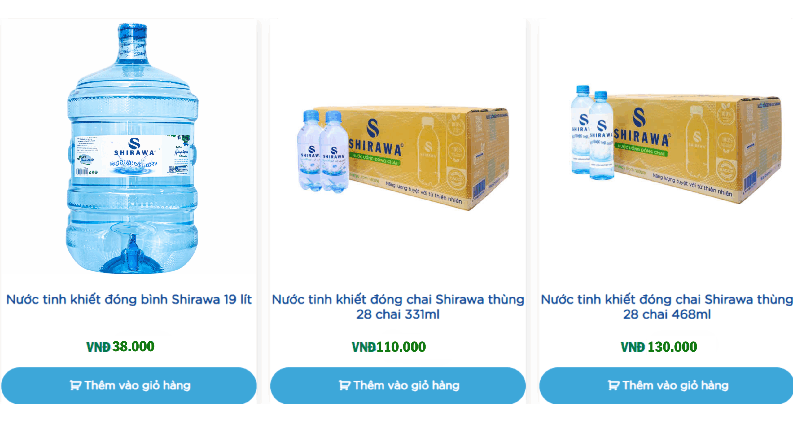 Bảng giá nước suối bình giao nước uống Phú Giáo