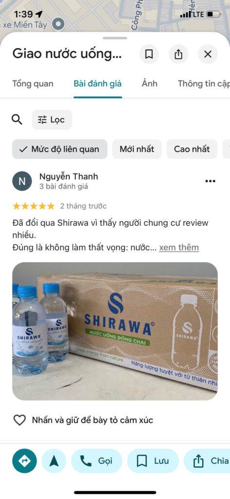 Nhân viên Shirawa giao nước tận cửa cho cư dân Privia