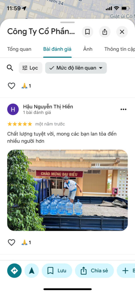 Khách hàng đánh giá chất lượng và dịch vụ shirawa 5 sao