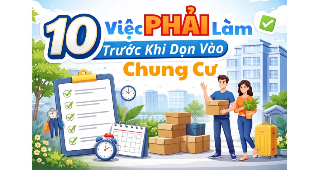 10 việc phải làm trước khi dọn vào chung cư