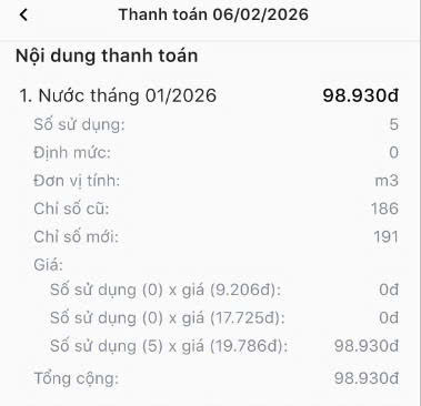 chi phí sử dụng nước khi ở chung cư