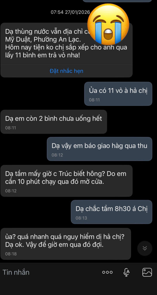 Thu vỏ hoàn cọc khách hàng