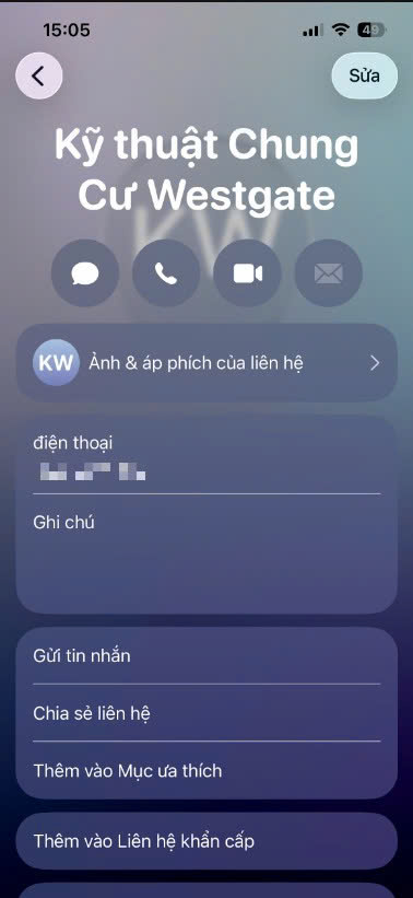 lưu thông tin kỹ thuật chung cư