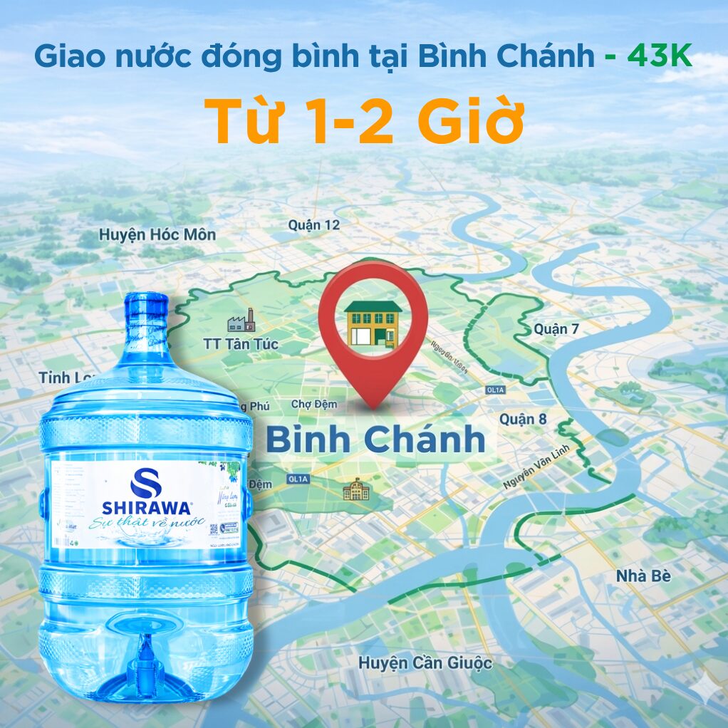 Giao nước đóng bình tại Bình Chánh