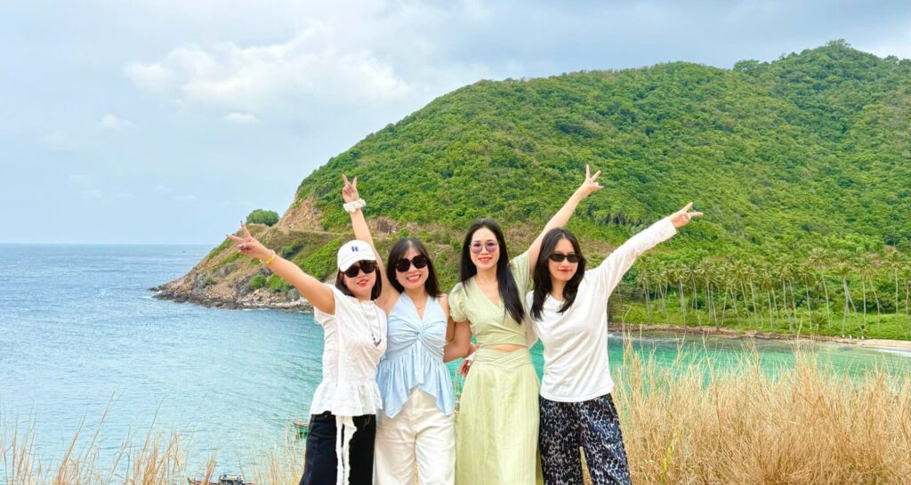 bãi cây mến nhìn từ trên cao xuống