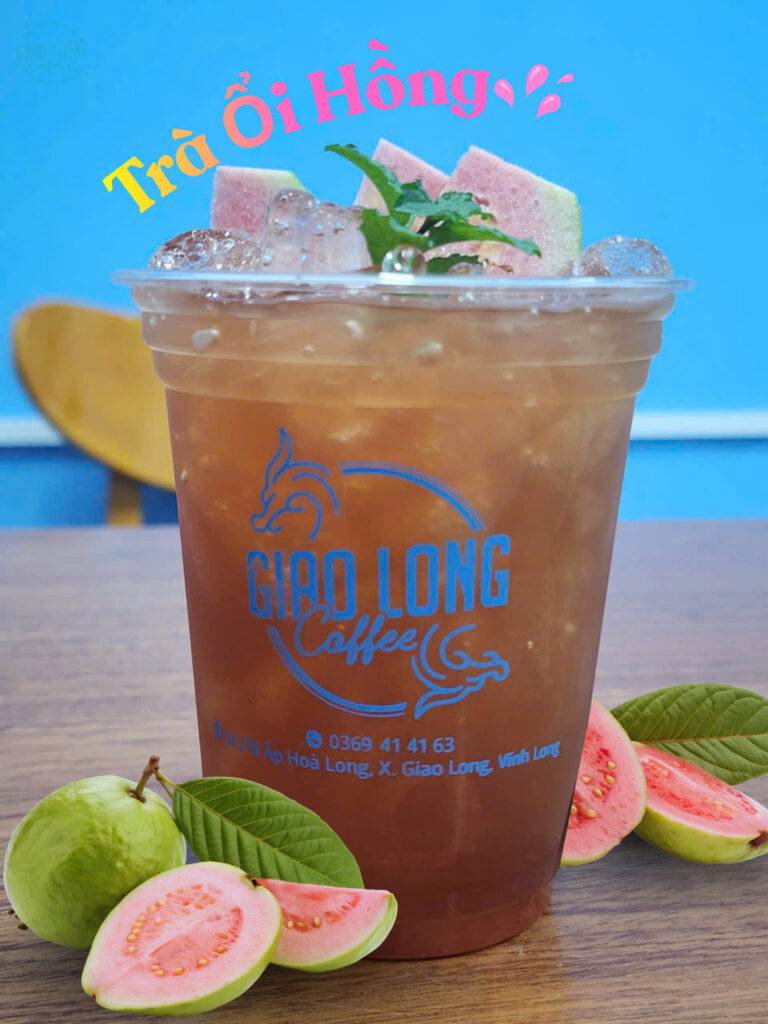 trà ổi hồng giao long coffe bến tre