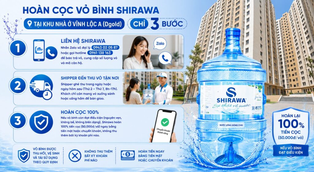 3 bước hoàn cọc vỏ khu nhà ở Vĩnh Lộc A