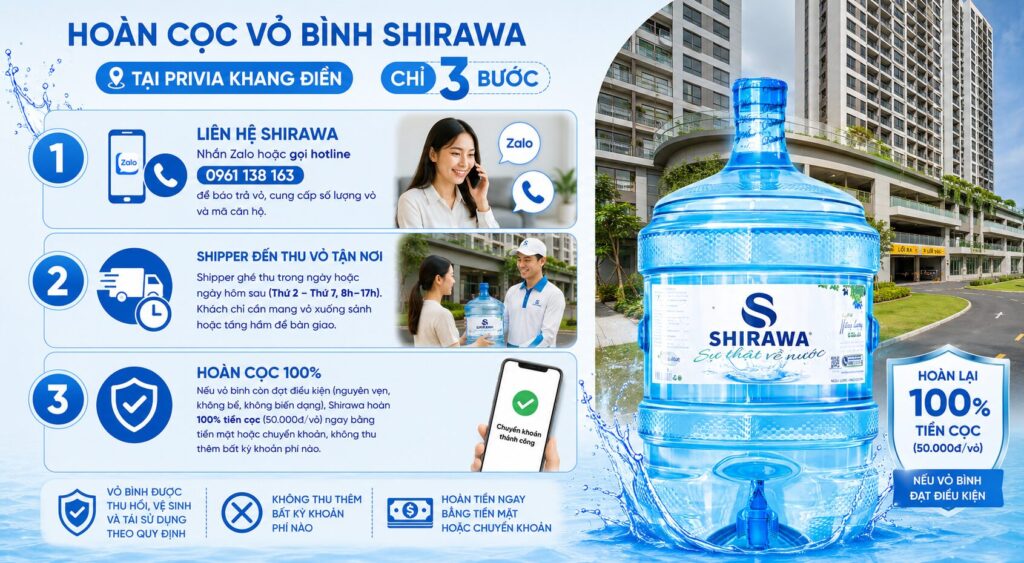 3 bước hoàn cọc vỏ privia khang điền