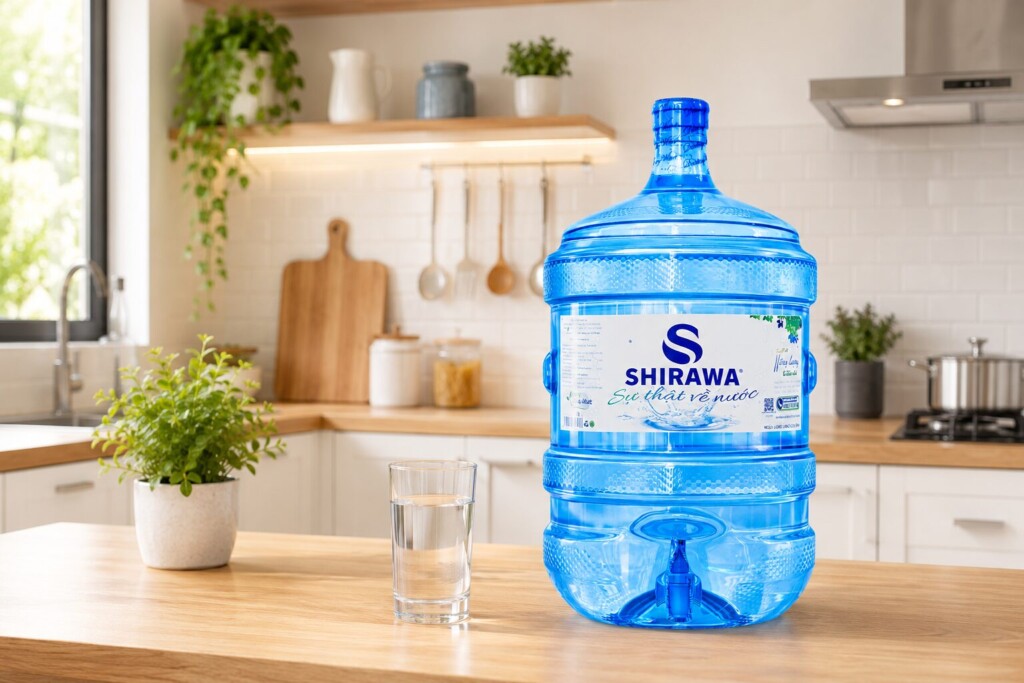 Nước tinh khiết đóng bình Shirawa — lựa chọn thay thế nước máy đun sôi