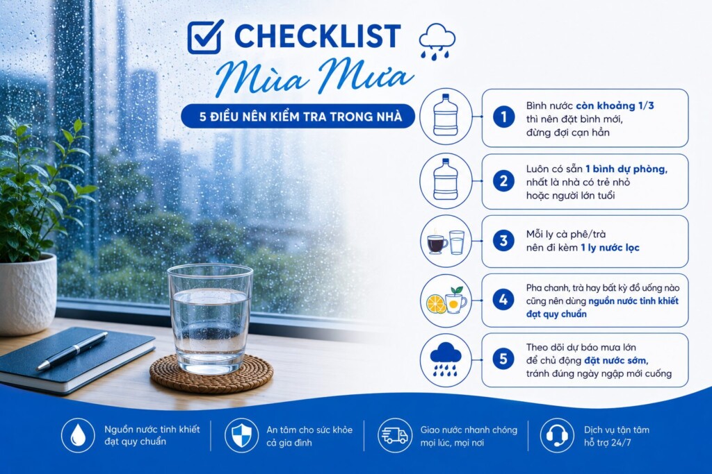 5 điều nên kiểm tra trong nhà khi uống nước vào mùa mưa