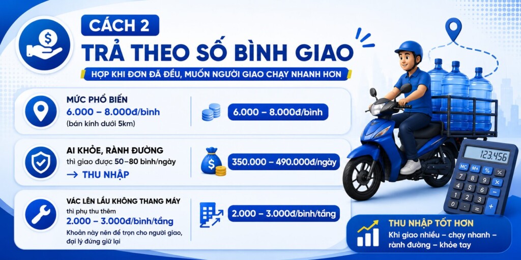 Cách 2 trả theo số bình giao
